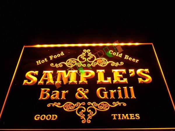 

dz058- имя персонализированных пользовательских family bar grill пиво главная подарочные неоновую вывеску повесить знак домашнего декора под