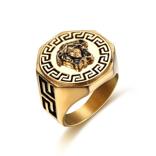 

Размер 7-15 Хип-Хоп Палец Кольцо Ювелирные Изделия Позолоченный Цвет Мужчина Женщи