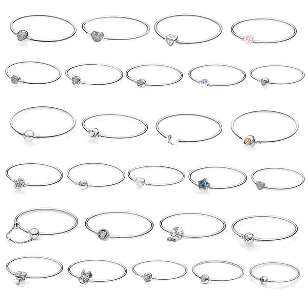 

2019 new 925 silver original frying bracelets with bright zipperwomen's christmas gifts, Black