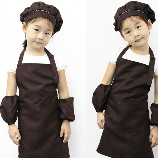 

sleeveless waterproof children drawing handwork smock solid craft aprons