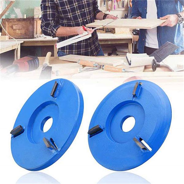 

90mm diameter 16mm bore three teeth woodworking turbo tea tray digging wood carving disc tool milling cutter