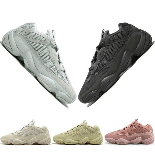 

Hot Top Kanye West 500 Desert Rat Blush 500s Соль Super Moon Yellow Utility Черные мужские кроссовки для мужчин, женщин, спортивных кроссовок дизайнер