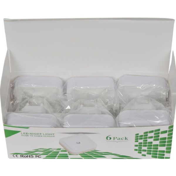 

6pc carton led night light mini light en or control 110v 220v eu u plug energy aving lamp for living room bedroom lighting
