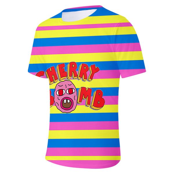 

tyler the creator mens tshirts summer crew neck short sleeve mens 3d printed tshirts casual apparel, White;black