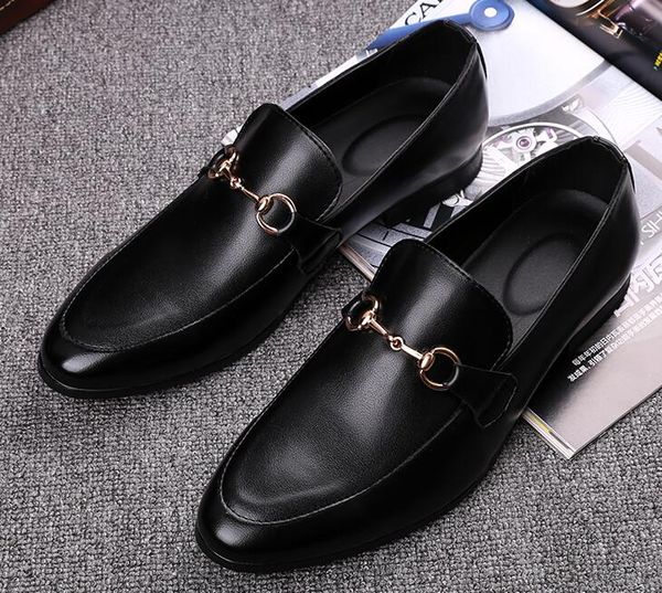 

luxury fashion men metal embroidered flowers shoes man's formal shoes for homecoming wedding business christmas gift, Black