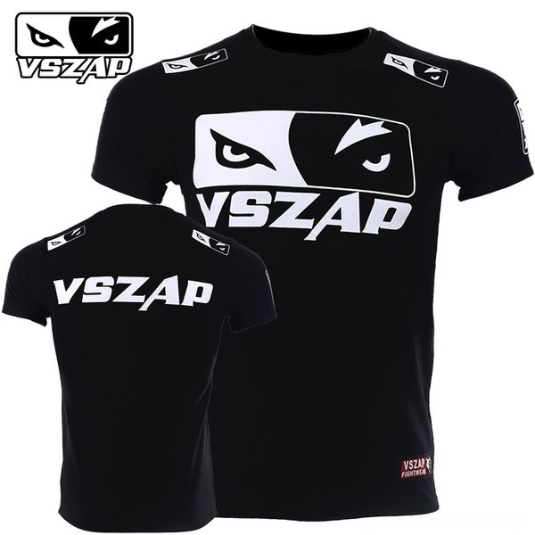 

vszap wolf eyes fight t - shirt swatting martial arts wind wolf mma muscle boxing wear athletic & outdoor apparel sports, Black;red