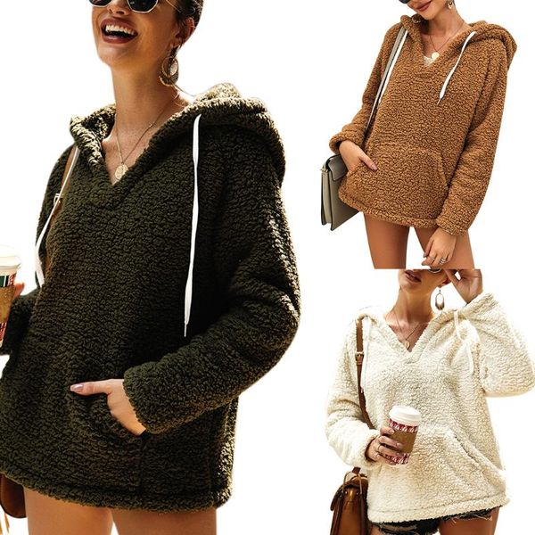 

women's jackets plush ladies autumn and winter spring, Black;brown