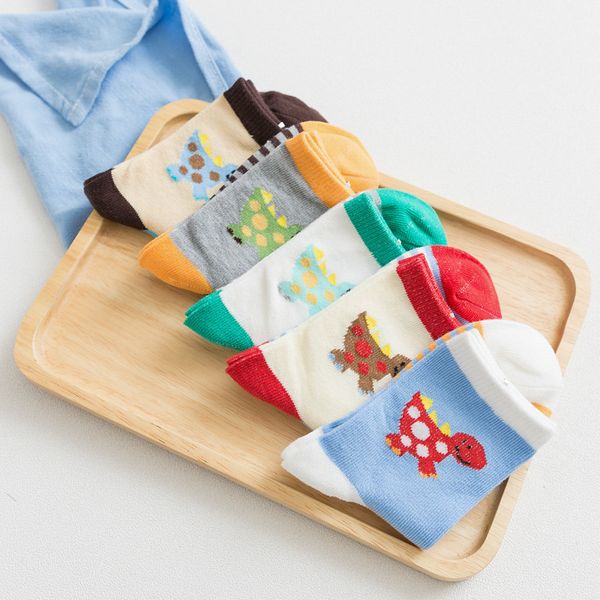 

cute cartoon series children cotton boy socks tortoise stripe color matching breathable socks care for babies feet 20psc=10pairs, Pink;yellow