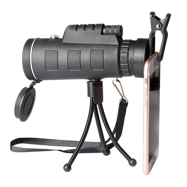 

new black hd binoculars 40x60 waterproof telescope vision binoculo high power telescope hunting optics