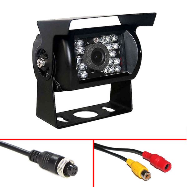 

waterproof 18 led ir night vision car rear view reversing parking backup camera for 12v 24v bus truck motorhome vehicle