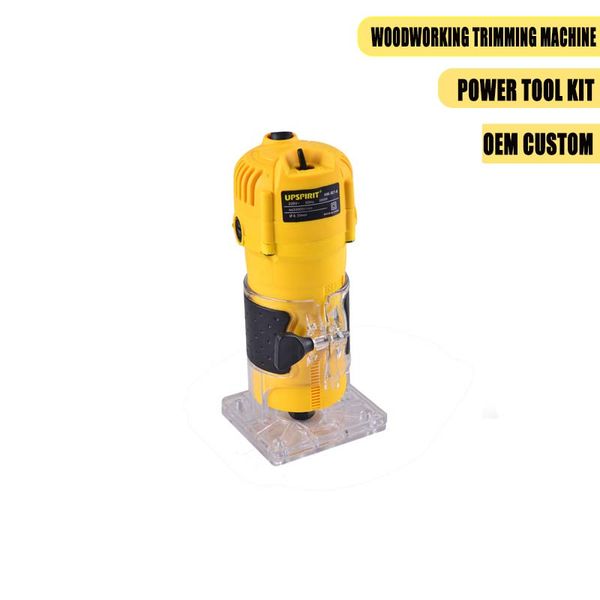 

dwpower tools woodworking trimming machine flip board bakelite milling slotting machine hole drilling machine power tools kit