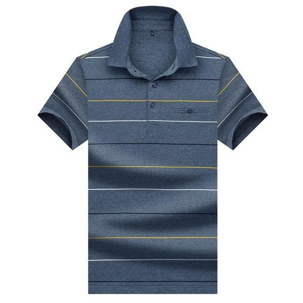 

hehu men's polo casual striped male polo shirt turn-down collar shirts polo men brand clothes men, White;black