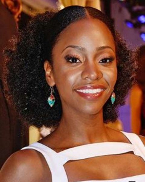 

chic chignon updo afro kinky hair puff african american clip in weave black drawstring ponytail hair extension 120g