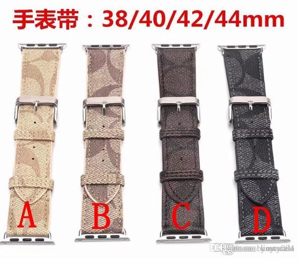 

Роскошный бренд кожаные ремешки для Apple Watch Band 42 мм 38 мм 40 мм 44 мм iwatch 1 2 3 полосы Кожаный ремешок браслет Моды полосы