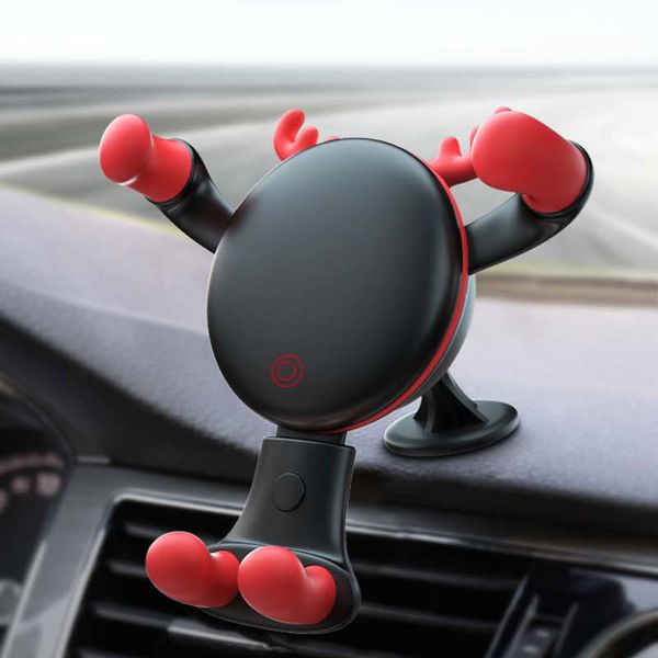 

car phone holder bracket cars air vent mount stand anti-slip mobile cell phone holder universal gravity smartphone support xmas gift