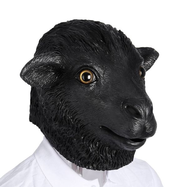 

mascarello sheep mask realistic goat full face masks handsome animal ball rave purge party ball costume girls cosplay dress