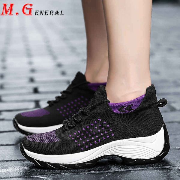 

womens summer lace up sport shoes woman slip-on soft sneakers for running shoes ladies platforms sport women sock shoe q20