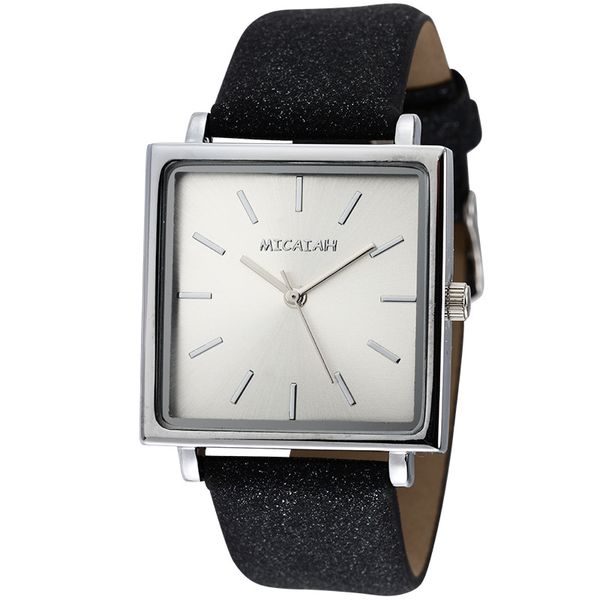 

new women watch waterproof pu flash square luxury women's watch fashion fine gift business women's, Slivery;brown