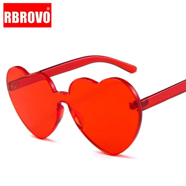 

rbrovo 2020 heart-shaped lady sunglasses women candy color lens plastic sun glasses classic vintage lunette de soleil femme, White;black