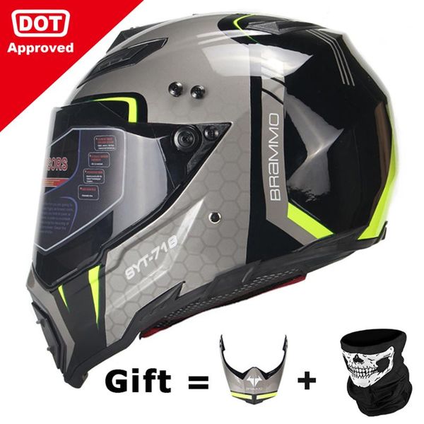 

bye new motorcycle helmet men full face helmet moto riding abs material adventure motocross motorbike dot certification#