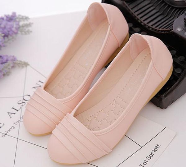 

women's shoes in spring and autumn flat bottom round head@2909, Black