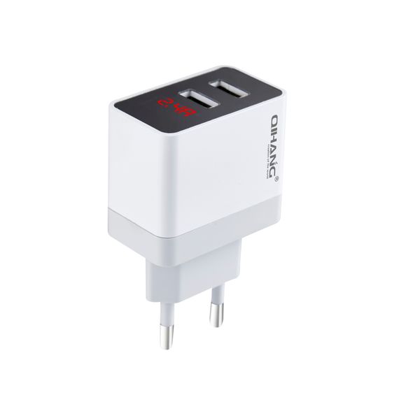 

Cell phone charger 2 4a eu plug 2 port led di play u b digital charger cell phone acce orie