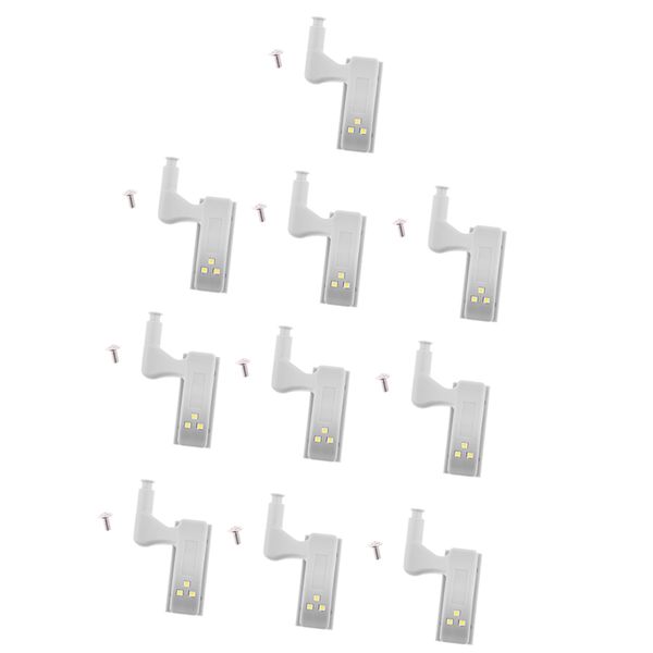 

10 pieces universal furniture wardrobe inner hinges led sensor light system