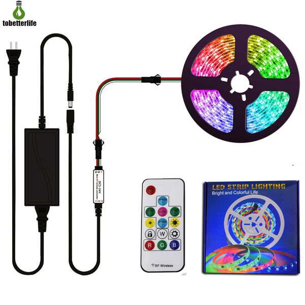 WS2811 12V RGB Pixel Strip Light Kit 30/60Leds RGB endereçável LED Strip Light IP20 IP65 IP67 com controlador de driver 12V5A Controle Remoto