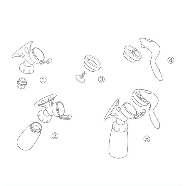 

manual breast pumps 150ml breast pump breast feeding baby nipple suction milk bottle sucking prenatal & postnatal supplies, White