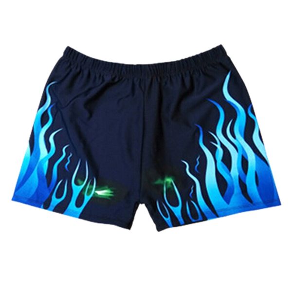 

mens sport trunks swimming gym shorts beach trunks-blue flame