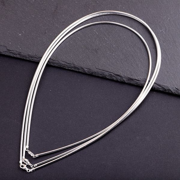 

sa silverage wholesale women's exquisite fashion 1.5mm 2.0mm collar 16/18 inch chain matching 925 sterling silver jewelry