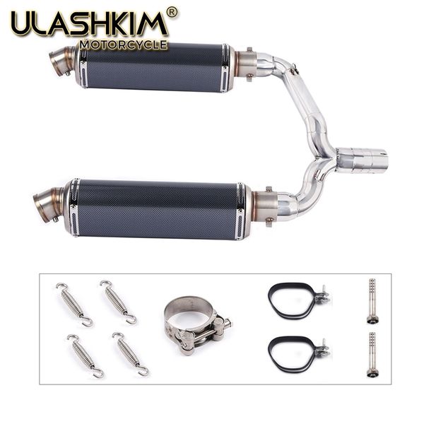 

slip on for gsr400 gsr600 bk400 bk600 gsr bk 400 600 motorcycle full exhaust muffler escape system modified link pipe