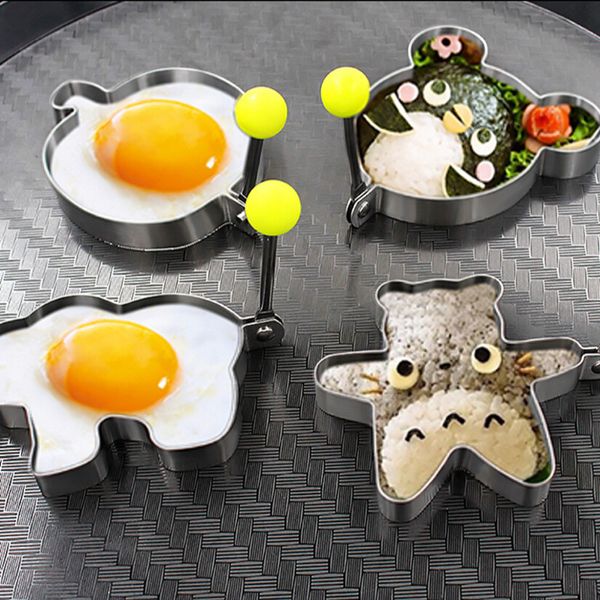

10pcs stainless steel egg molds non stick flipping mold food egg omelette ring breakfast durable kitchen tools