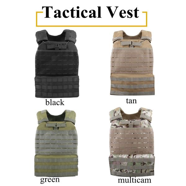 

hunting jackets tactical vest men paintball camouflage molle assault outdoor cs shooting vests, Camo;black