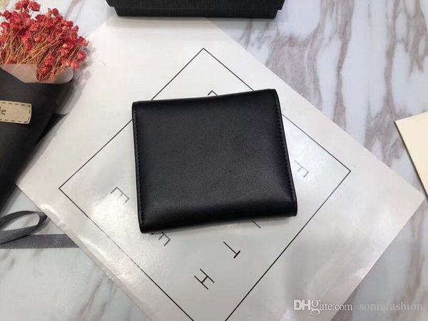 

fashion classic woman wallet made of genuine leather designer lady wallet card holder coin purse woman wallet ing, Red;black