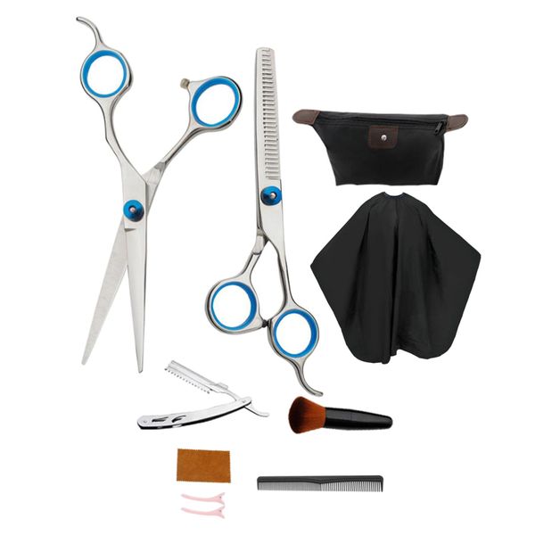 

6.5" professional hairdressing barber scissors set, hair cutting salon thinning equipment shears