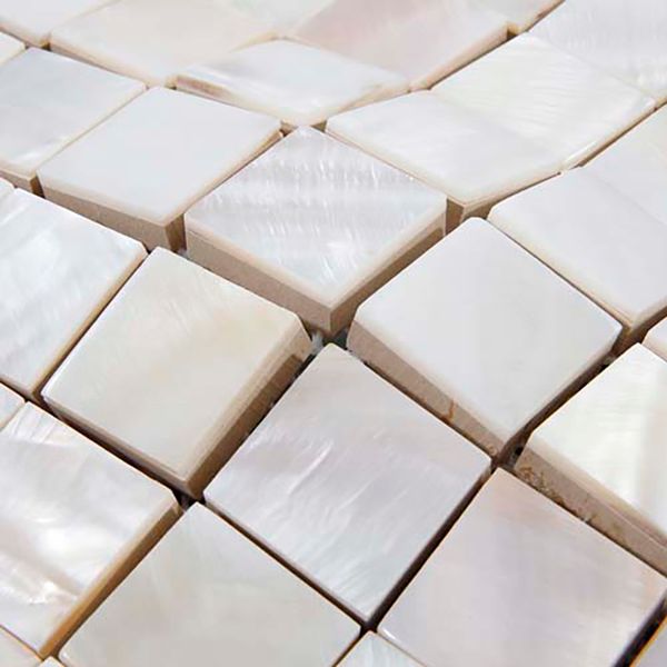 25mm Whitest Mother Of Pearl Tiles Kitchen Backsplash Shell Mosaic