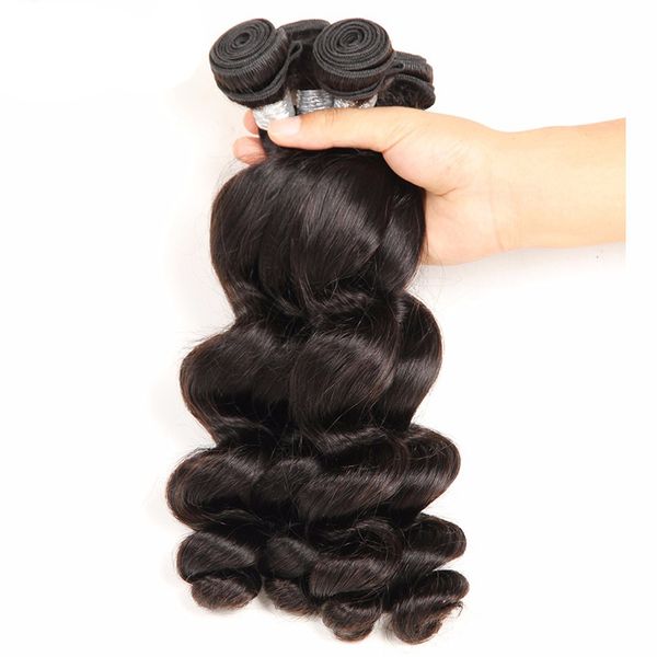 

high grade 10a peruvian hair 100% human hair loose wave hair extensions 100g/pc shpping natural color dyed and permedd available