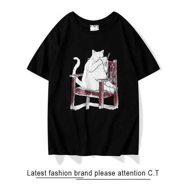 

20/ripdip men luxury designer t shirts cottons retro platform shoes short sleeve shirt luxury brand air gold star t shirt, White;black