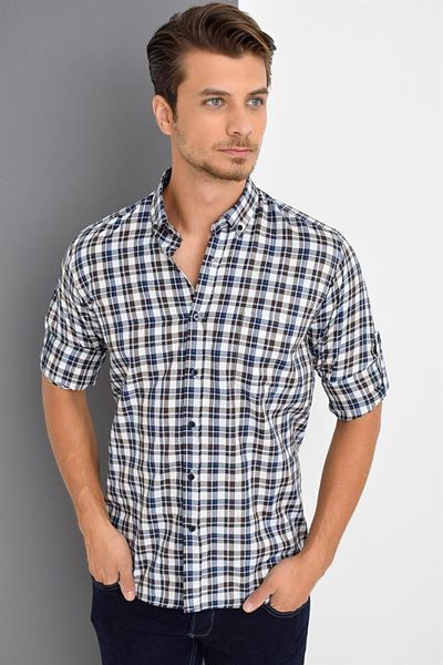 

g669 dewberry shirt -brown, White;black