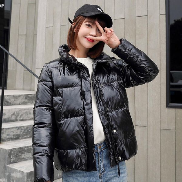 

winter jacket women parka loose warm ladies coat warm thicken down cotton jacket female short winter coat women clothing q1956, Tan;black