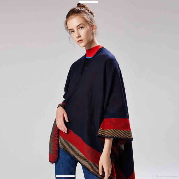 

2018 autumn and winter new fashion scarves & wraps luxury women imitaiton cashmere jacquard geometric shawls wholesale lsf007, Blue;gray