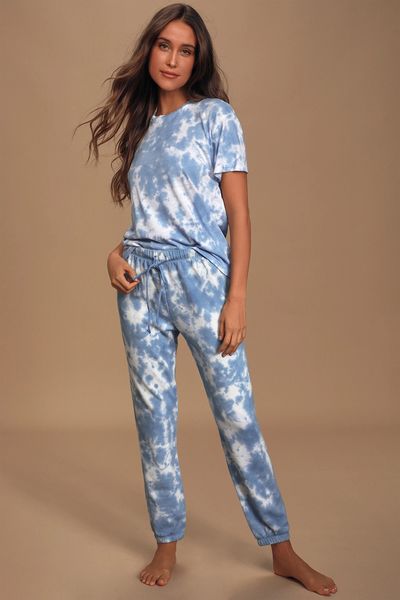 

dhl free for пижам tiedye дл lady пижама коѬе набоѬ met ronde ал en tie-dye tie dye Ѭђбака напѬавл, Blue;gray