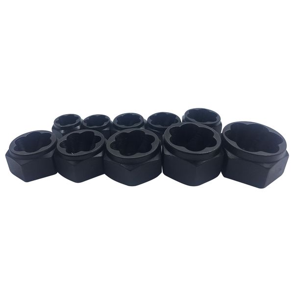 

10pcs damaged nut bolt remover stud extractor set bolt removal kit slc88