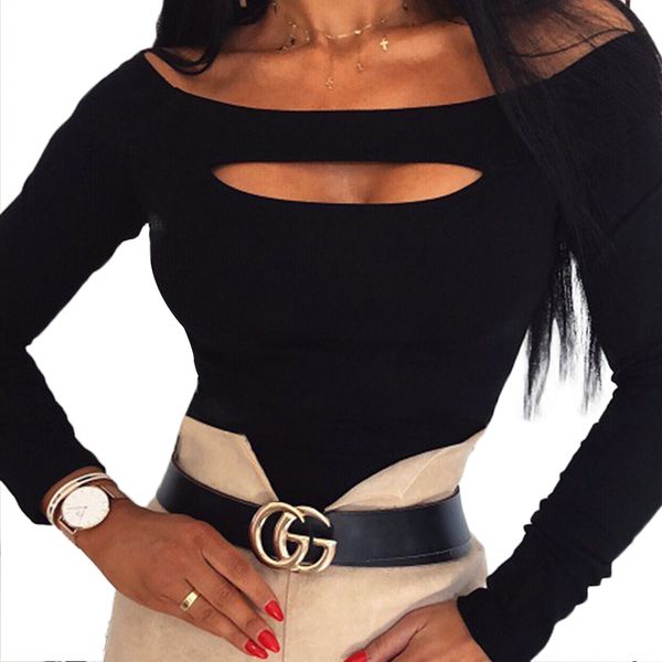 

женская с плеча с длинным рукавом свободная футболка женская повседневная тонкая блузка топы, White