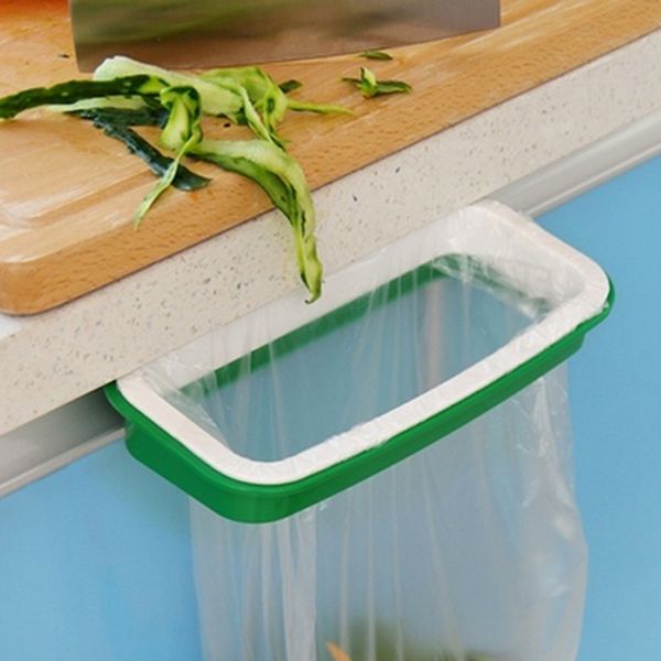 

полезный зеленый цвет мусор мешок для мусора стойки прикрепить держатель / над шкафом шкаф двери кухня ванная комната