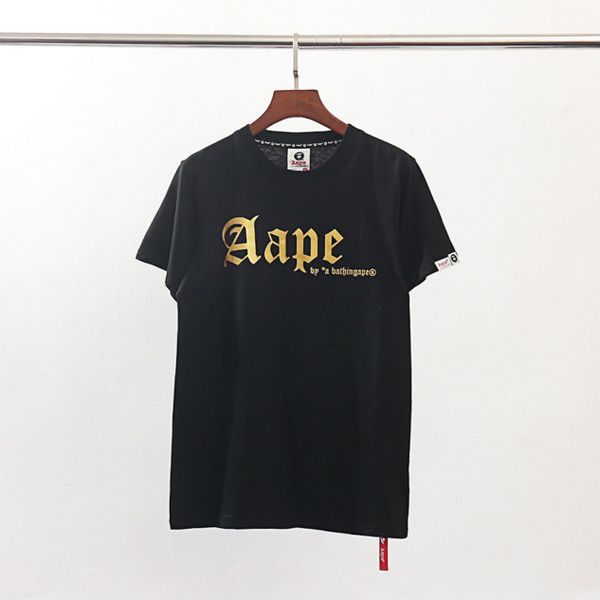 

20ss/aape luxury italy retro designer kanye sweatshirt air men kobe letter sweatshirt embroidered platform luminous summer tees, White;black