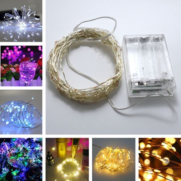 

10m 100leds медный провод строка лампа для украшения