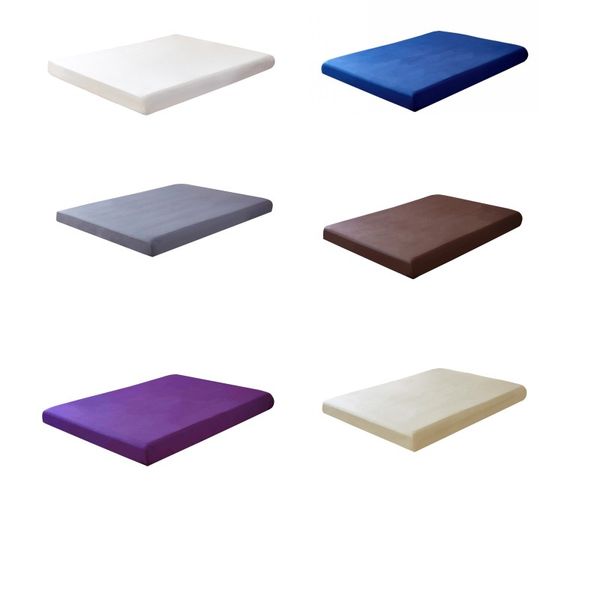 

1pcs 100%polyester solid fitted sheet mattress cover with elastic band bed sheet wholesale drop shipping