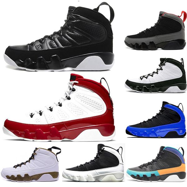

with socks new 9 9s men basketball shoes gym red racer blue citrus unc space jam mens trainers sports sneakers size 40-47